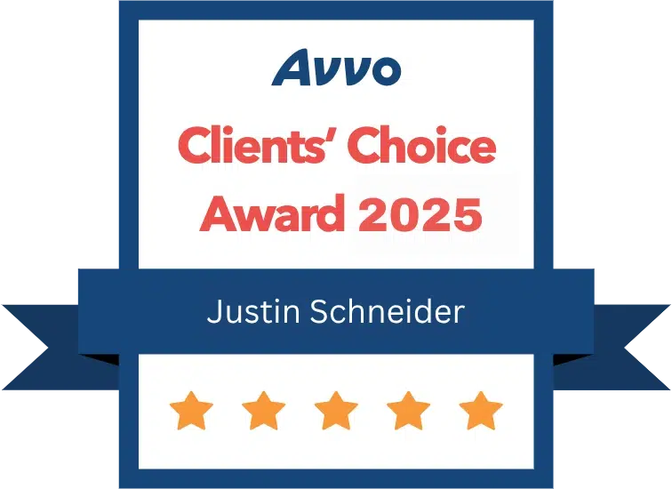 Justin Schneider Avvo Clients Choice Award (1)