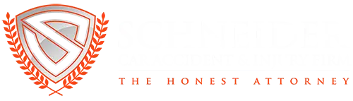 Schneider Car Accident And Injury Firm Horizontal Logo White